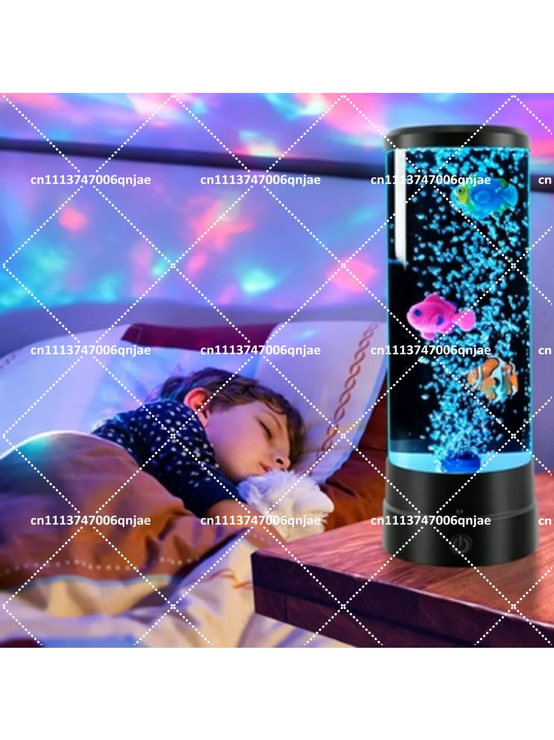 Aquarium Fish Light Lamp - Symulacja LED Elektroniczny Akwarium z Rybkami
