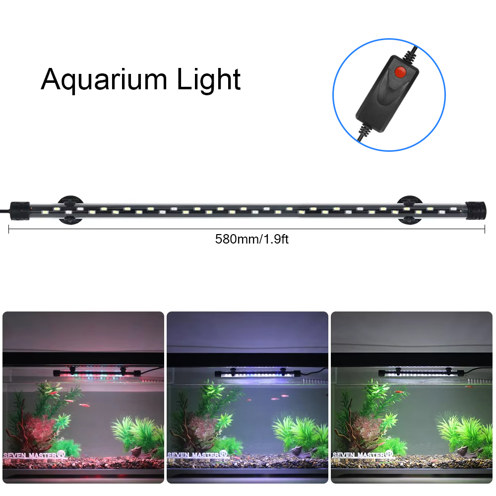 Aquarium Fish Light Lamp - 58CM oświetlenie do akwarium LED lampa