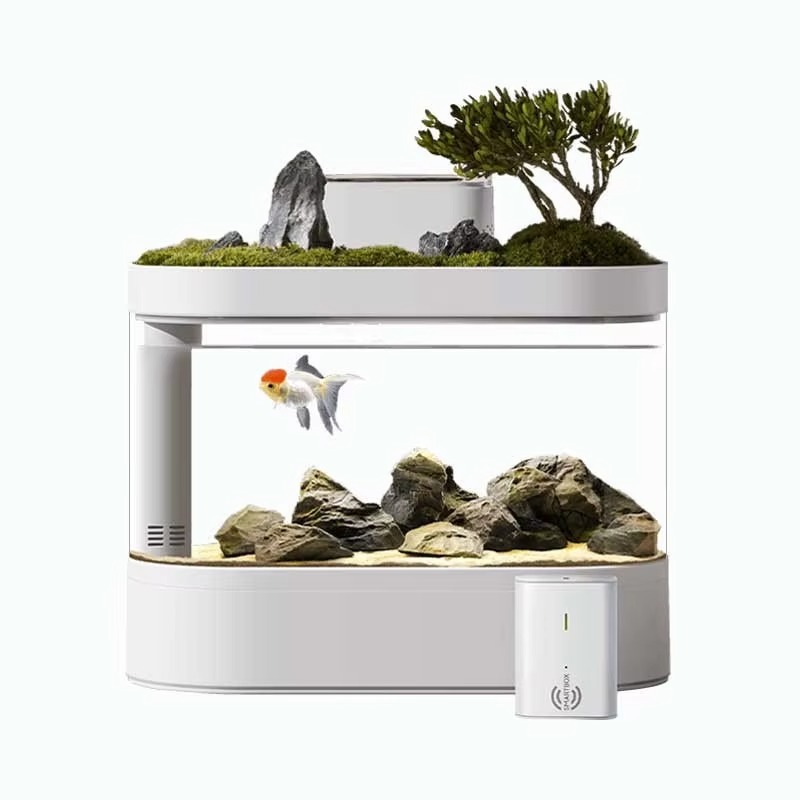 Aquarium Fish Feeder Automatic - Inteligentny akwarium biurkowe z automatycznym podajnikiem