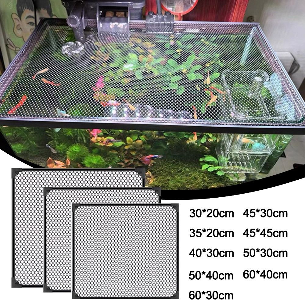 Aquarium Fish Net - Wytrzymała Magnetyczna Pokrywa Akwarium DIY Łatwa