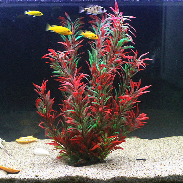 Aquarium Fish Green - 50CM sztuczne akwarium rzadkie rośliny akwarium