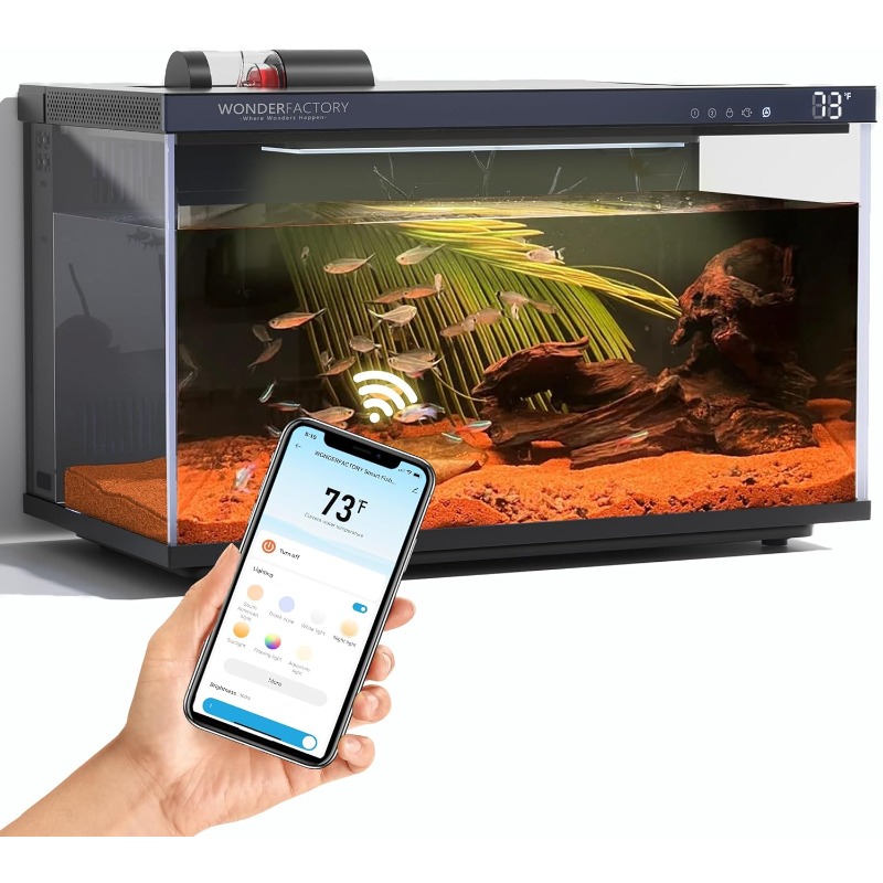 Aquarium Fish Feeder Automatic - Inteligentne akwarium, szklany zbiornik na ryby,