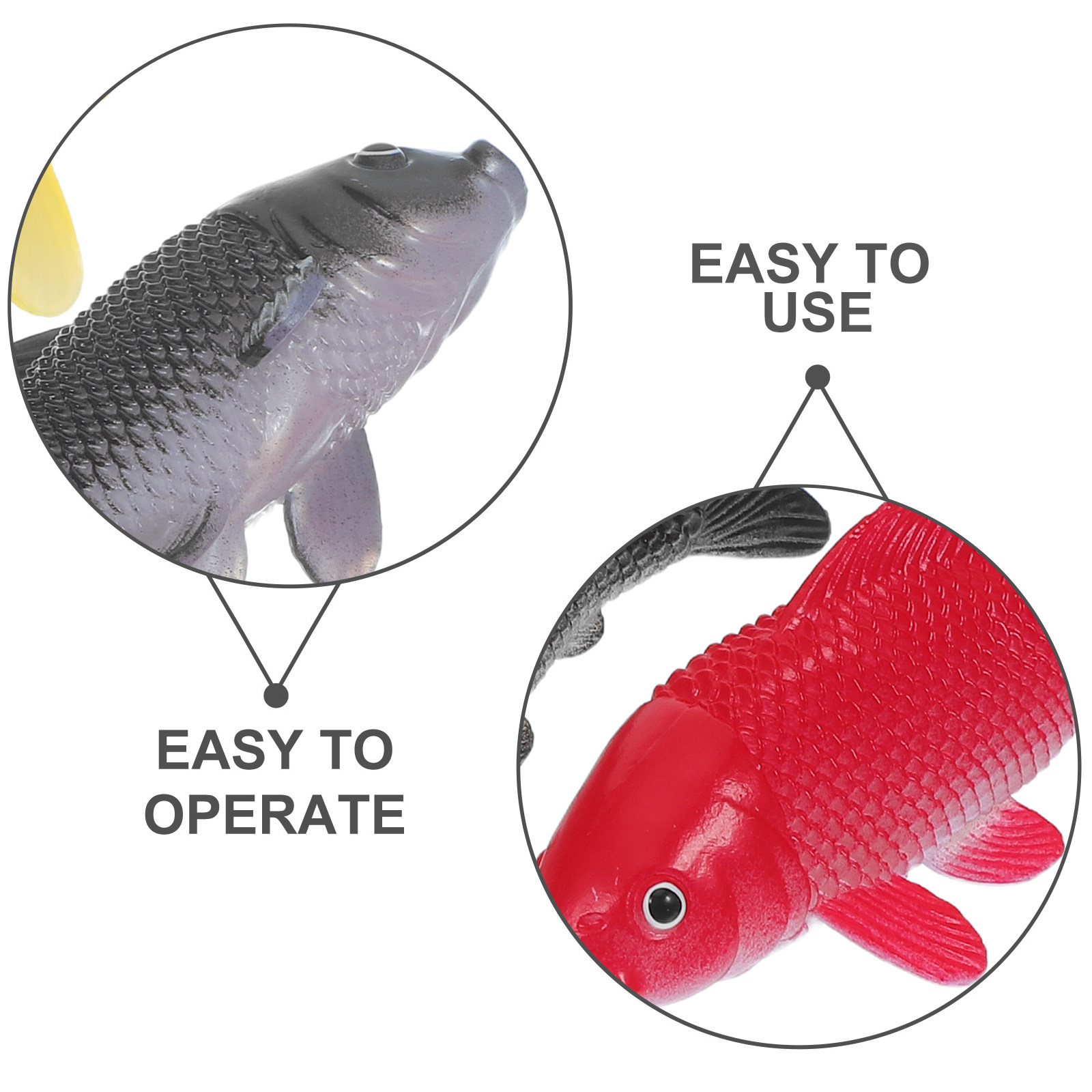3 szt. Realistyczne plastikowe – Fish Toys For Aquarium recenzja i cena