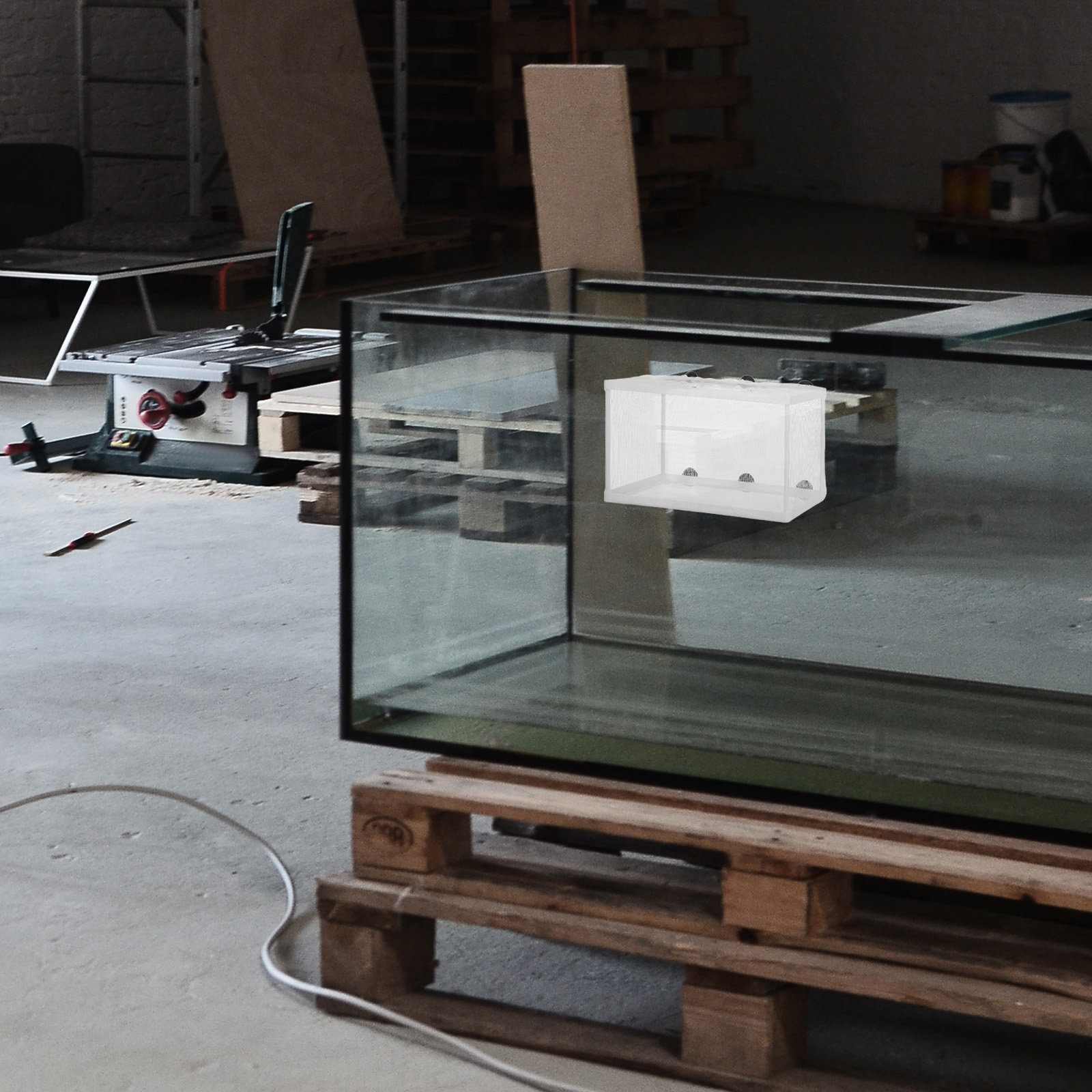 Duża siatka do akwarium, inkub – Aquarium Fish Net Big Size recenzja i cena