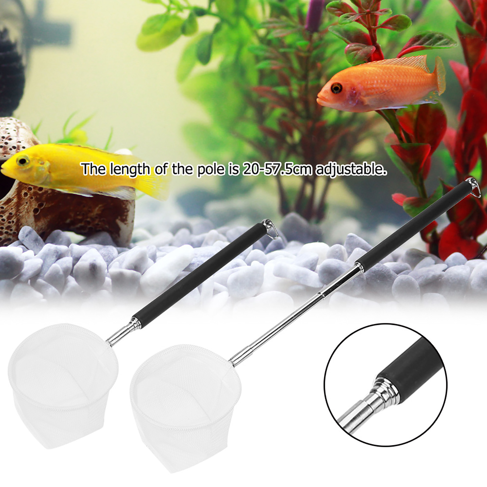 Regulowana siatka do akwarium  – Aquarium Fish Net recenzja i cena
