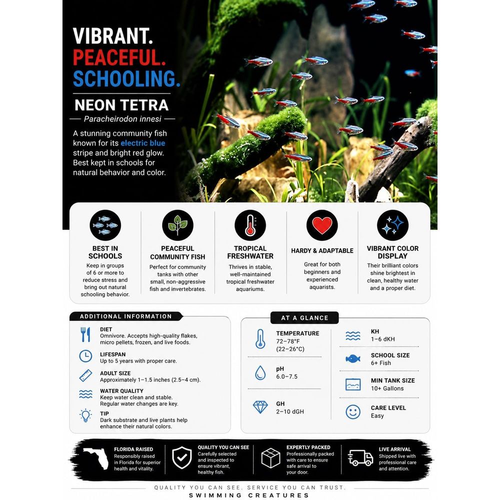 Neonowe tetry słodkowodne (roz – Tetra Fish In Aquarium recenzja i cena
