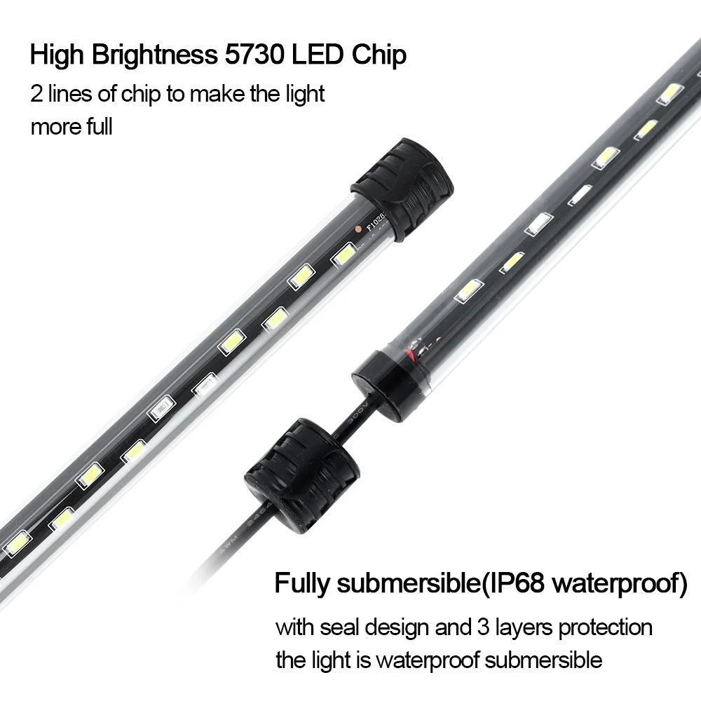 58CM oświetlenie do akwarium L – Aquarium Fish Light Lamp recenzja i cena
