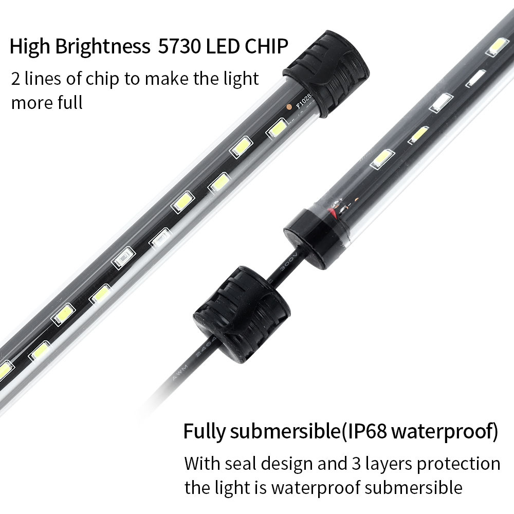 90-260V oświetlenie do akwariu – Aquarium Fish Light Lamp recenzja i cena