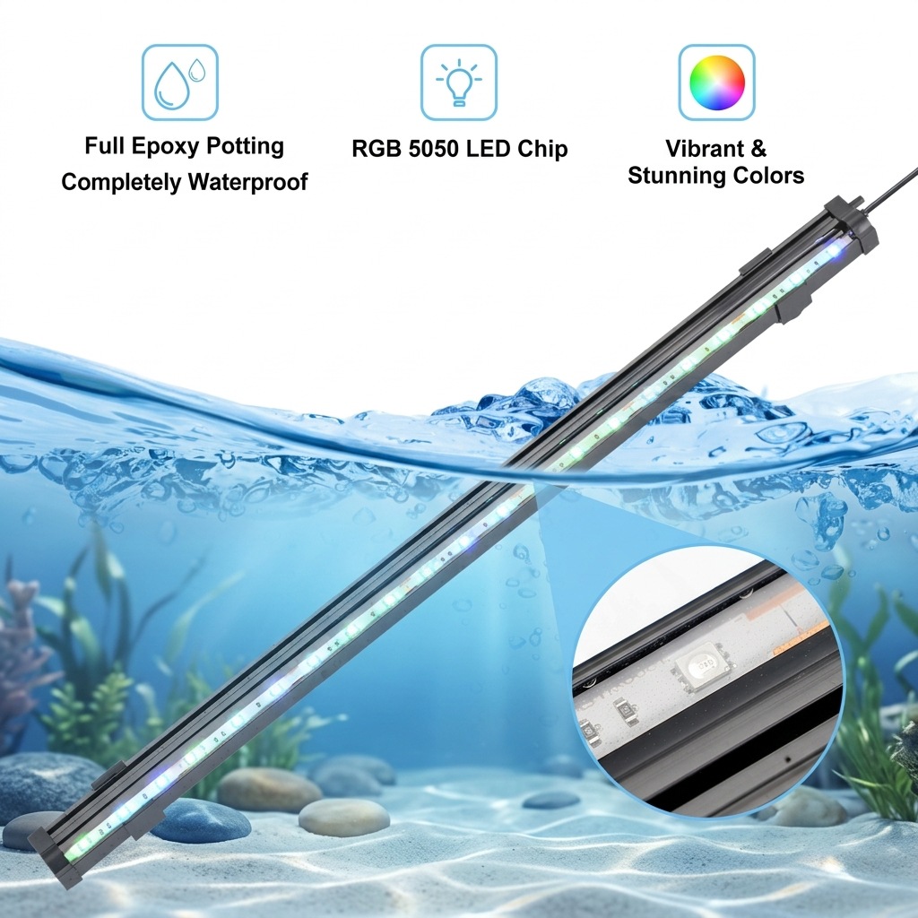 USB LED Lampa do Akwarium z Ef – Aquarium Fish Light Lamp recenzja i cena